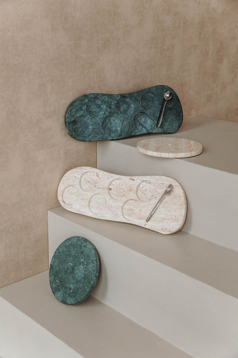 Limited edition: natuurstenen theeplank en voet voor de TwisTea display