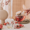 Glazen theepot met theezeefje - TwisTea