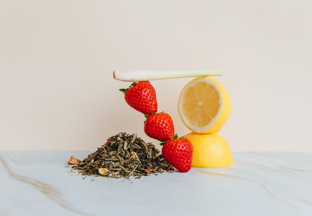 Strawberry Lemon - Bewaarkoker met thee